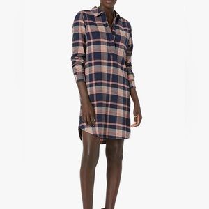 Goodthreads flannel plaid shirt dress